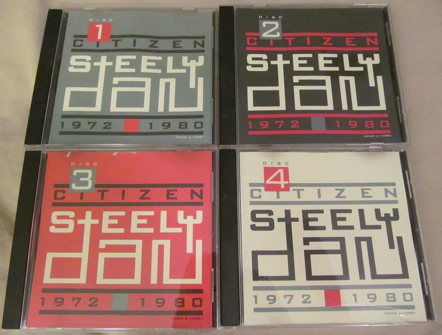 Citizen Steely Dan, 4 CD music album discs. 1,2,3,4